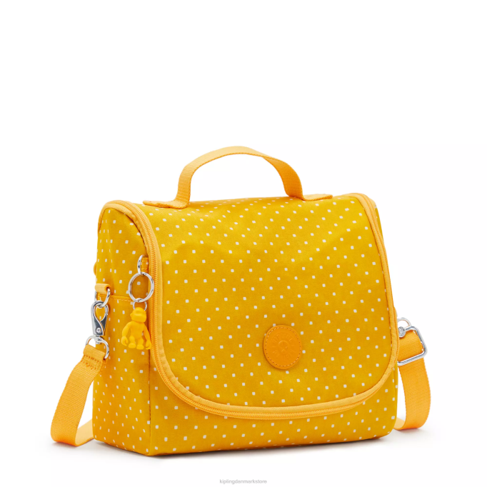 Kipling Kvinder ny madpose med kichirou-tryk XVLD637 madposer blød prik gul