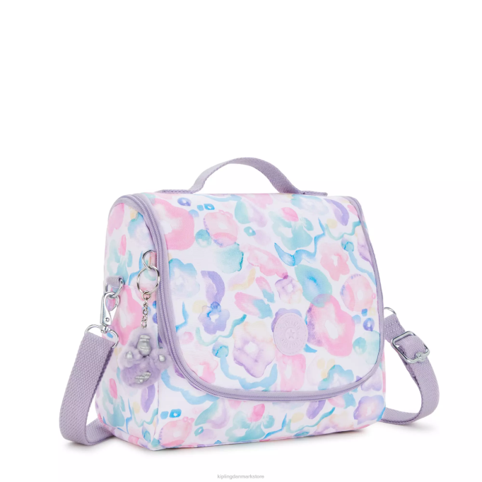 Kipling Kvinder ny madpose med kichirou-tryk XVLD642 madposer aqua blomster