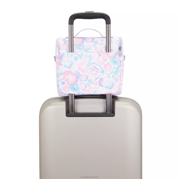 Kipling Kvinder ny madpose med kichirou-tryk XVLD642 madposer aqua blomster