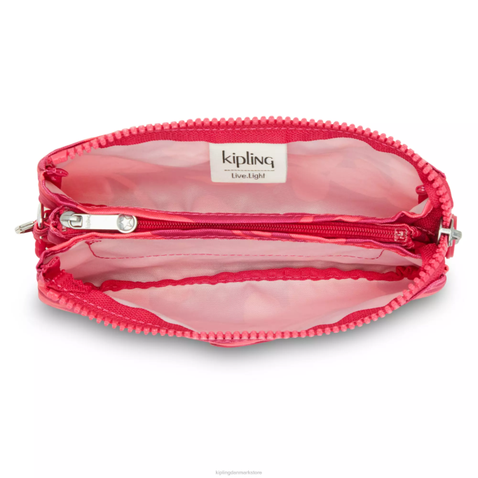 Kipling Kvinder kreativitet stor trykt pose XVLD304 poser koral blomst