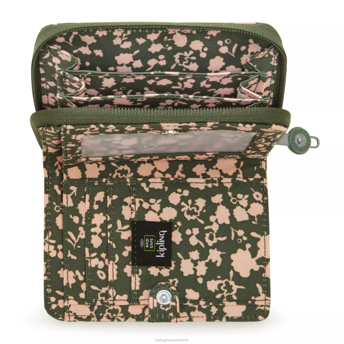Kipling Kvinder penge elsker lille tegnet tegnebog XVLD294 punge og armbånd friske blomster