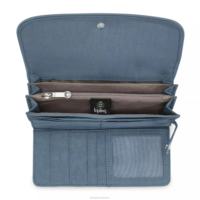 Kipling Kvinder penge land snap tegnebog XVLD286 punge og armbånd børste blå