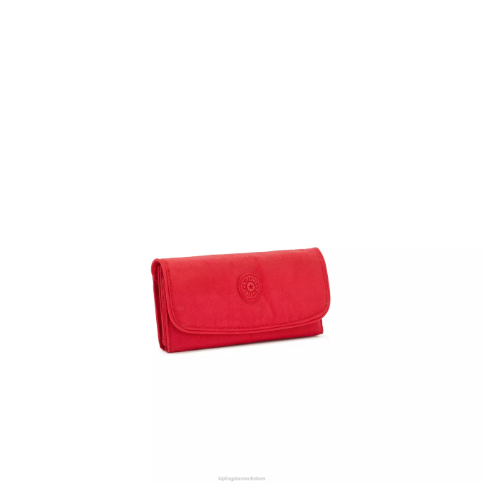 Kipling Kvinder penge land snap tegnebog XVLD289 punge og armbånd rød rouge