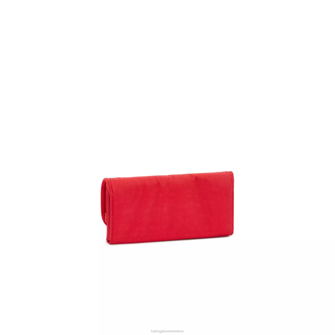 Kipling Kvinder penge land snap tegnebog XVLD289 punge og armbånd rød rouge